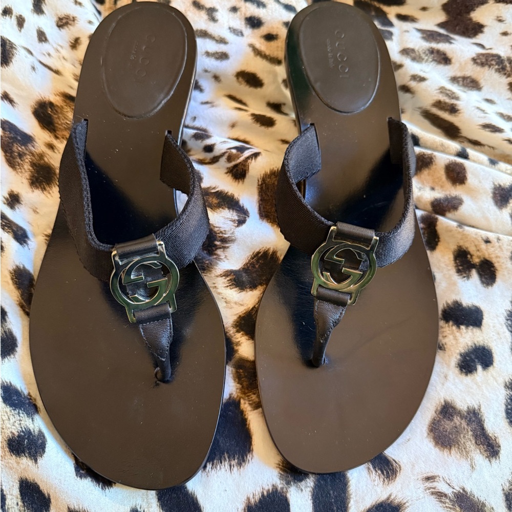 Gucci Kitten Heel Thong Sandal